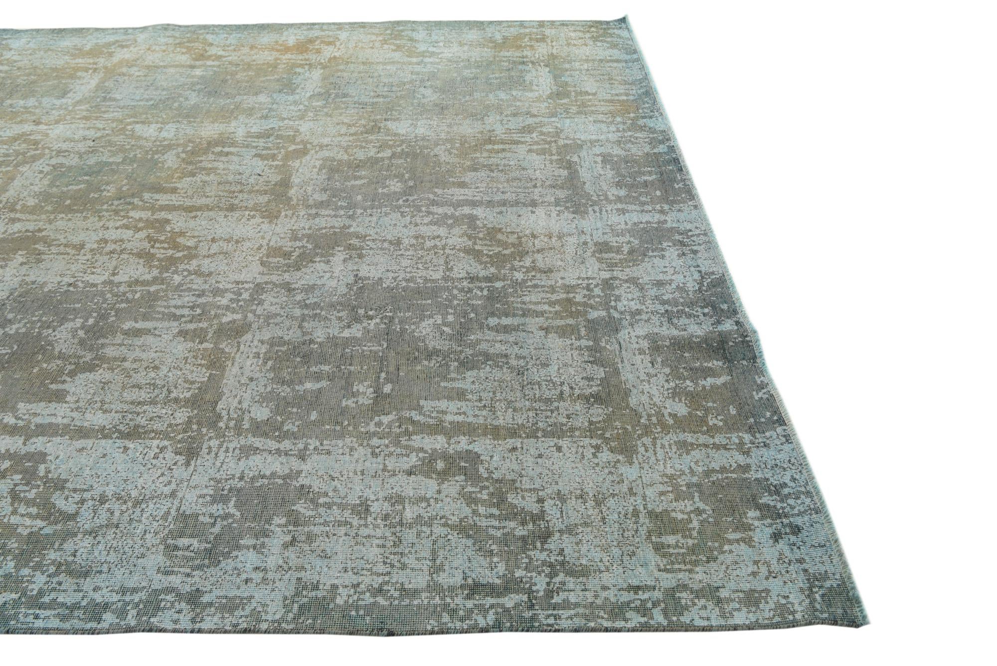 9' 7 x 12' 4 Hand Knotted Ultra Vintage Persian Wool Rug