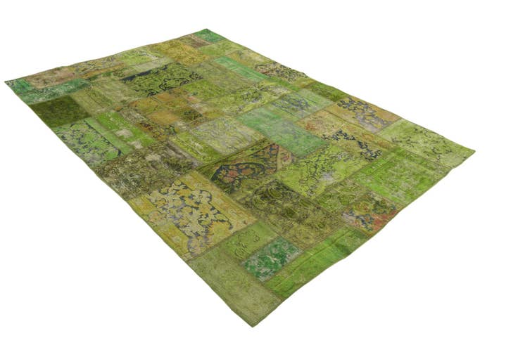 Detail image of 5' 9 x 8' 3 Hand Knotted Ultra Vintage Persian Wool Rug