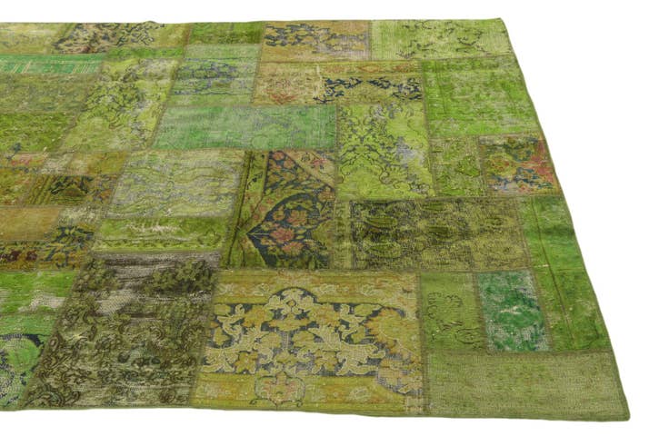 Detail image of 5' 9 x 8' 3 Hand Knotted Ultra Vintage Persian Wool Rug