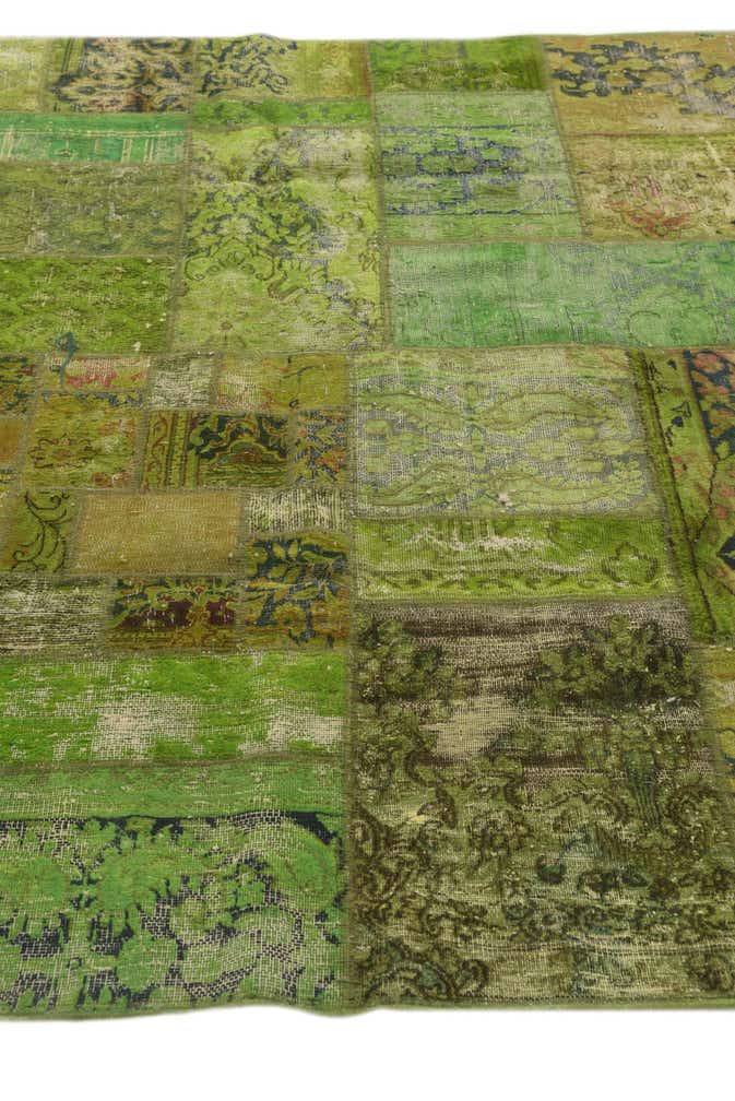 5' 9 x 8' 3 Hand Knotted Ultra Vintage Persian Wool Rug