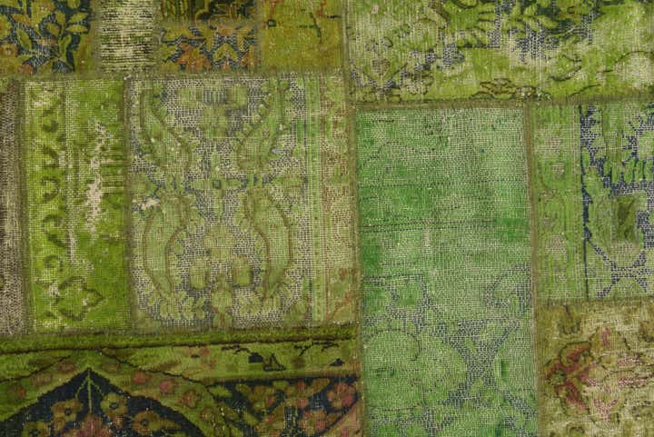 5' 9 x 8' 3 Hand Knotted Ultra Vintage Persian Wool Rug