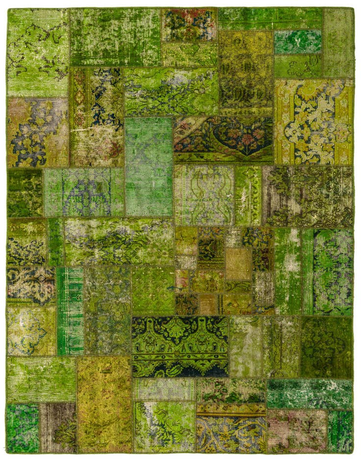 Detail image of 5' 9 x 8' 3 Hand Knotted Ultra Vintage Persian Wool Rug