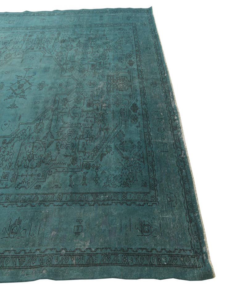 Detail image of 9' 9 x 13'  Hand Knotted Ultra Vintage Persian Wool Rug