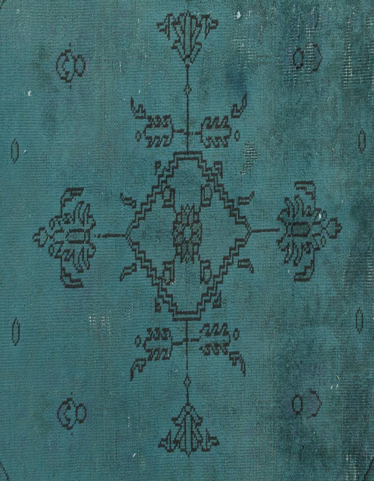 Detail image of 9' 9 x 13'  Hand Knotted Ultra Vintage Persian Wool Rug