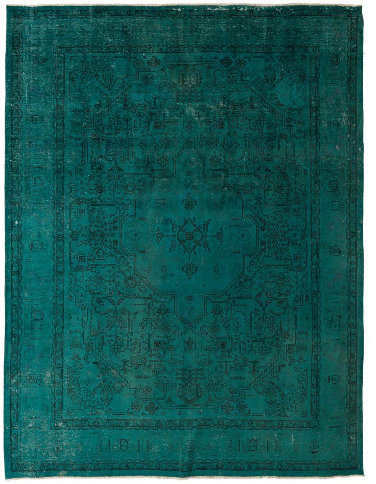 Detail image of 9' 9 x 13' Hand Knotted Ultra Vintage Persian Wool Rug