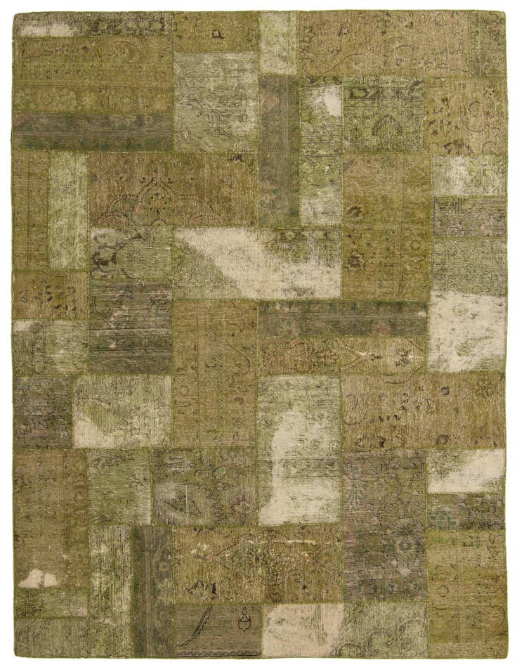 Detail image of 8' 8 x 9' 10 Hand Knotted Ultra Vintage Persian Wool Rug