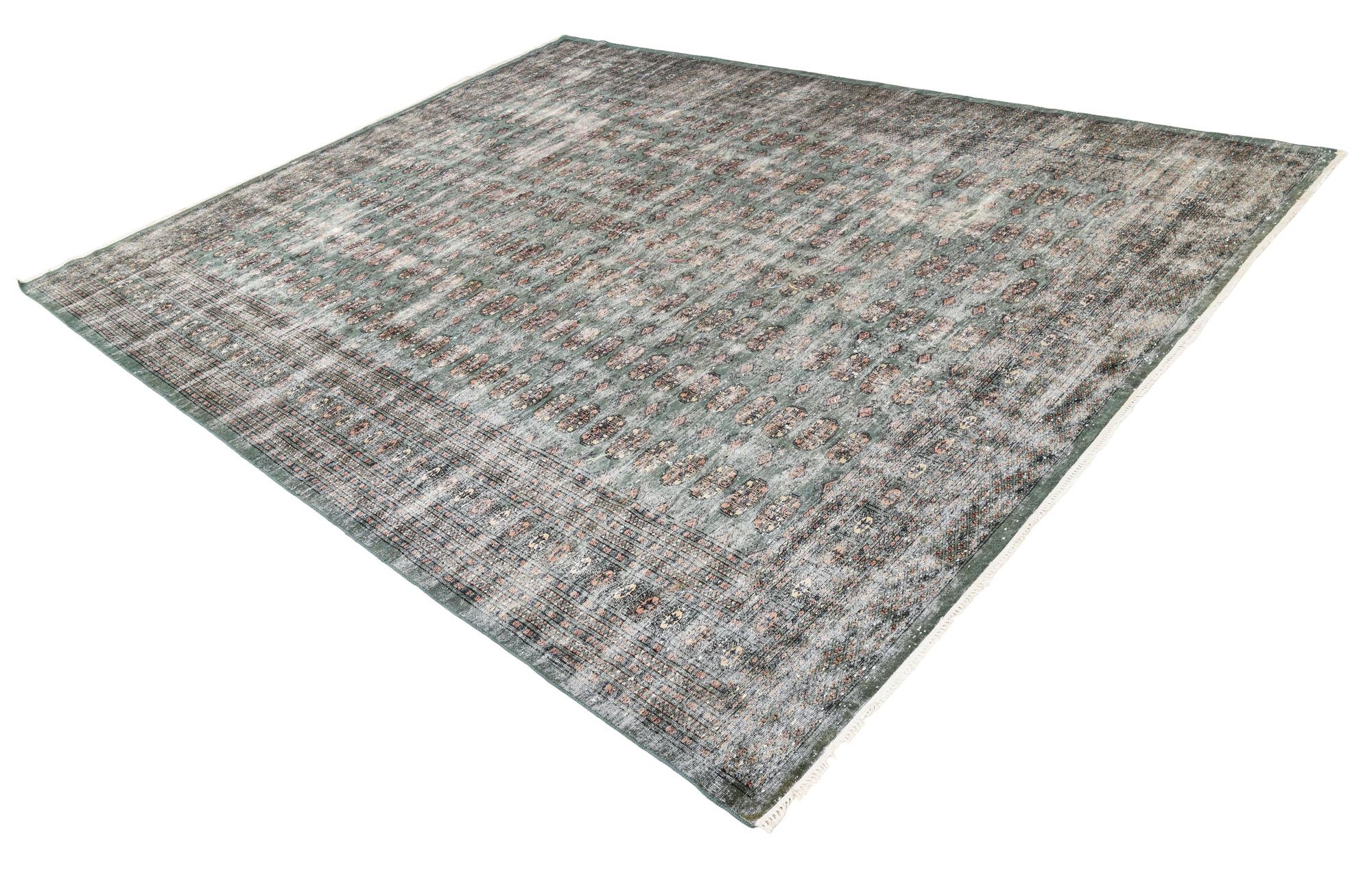 9' 1 x 11' 10 Hand Knotted Ultra Vintage Persian Wool Rug