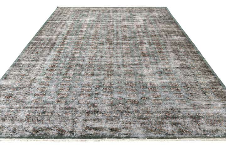 9' 1 x 11' 10 Hand Knotted Ultra Vintage Persian Wool Rug