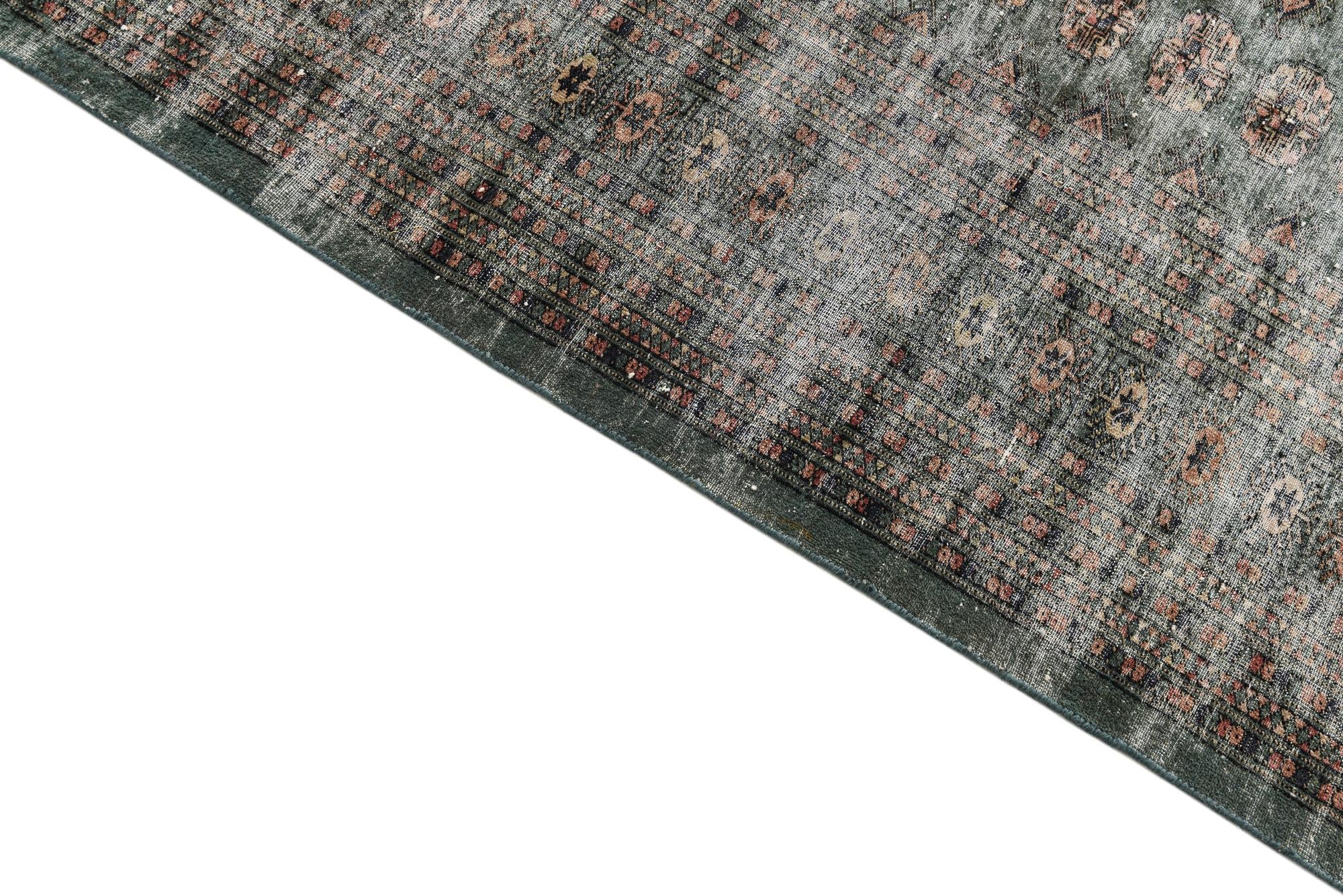 9' 1 x 11' 10 Hand Knotted Ultra Vintage Persian Wool Rug