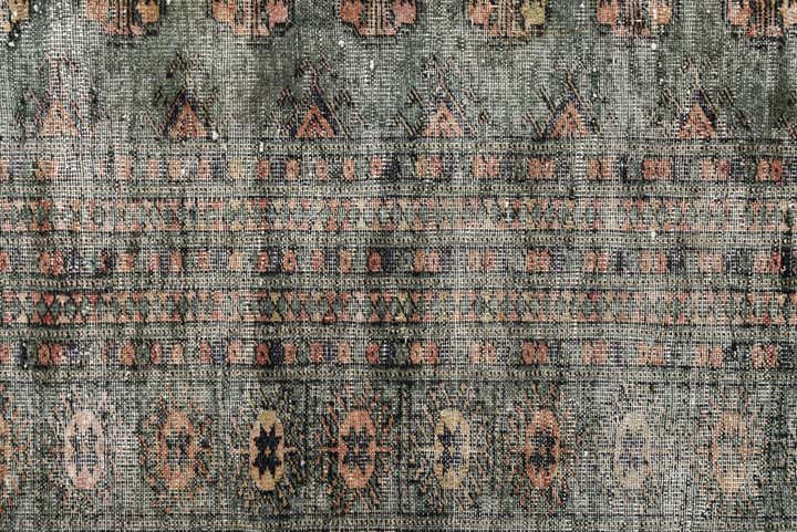 9' 1 x 11' 10 Hand Knotted Ultra Vintage Persian Wool Rug