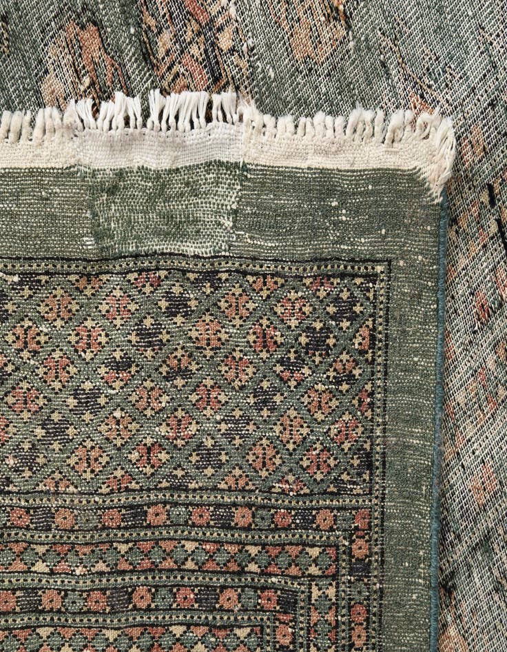 Detail image of 9' 1 x 11' 10  Hand Knotted Ultra Vintage Persian Wool Rug