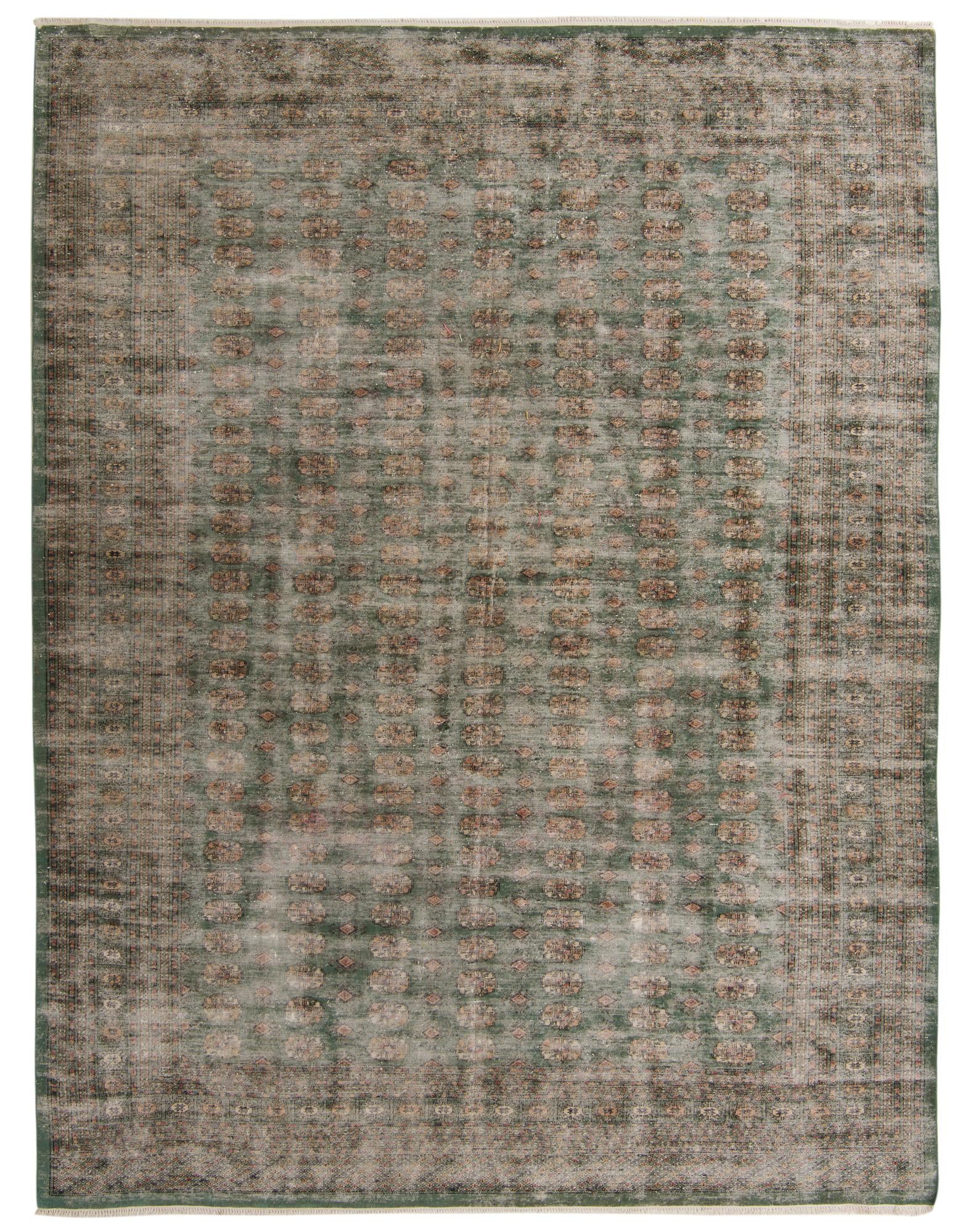 9' 1 x 11' 10 Hand Knotted Ultra Vintage Persian Wool Rug