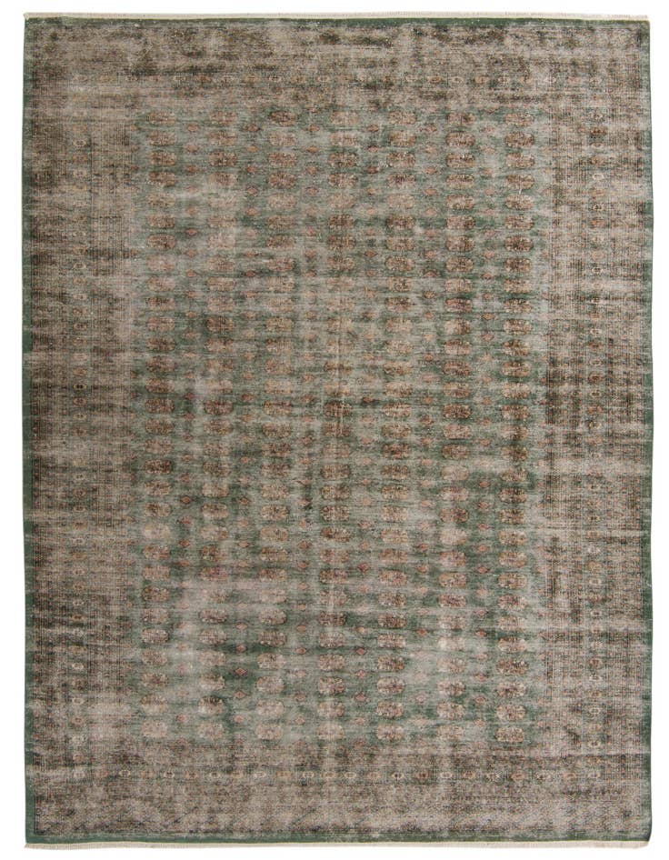Detail image of 9' 1 x 11' 10 Hand Knotted Ultra Vintage Persian Wool Rug