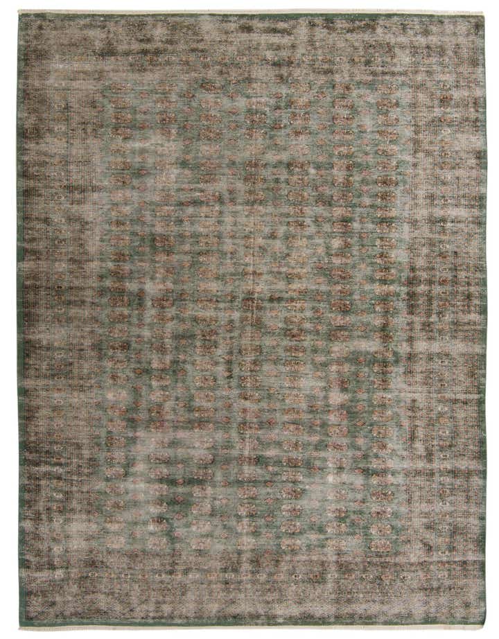 9' 1 x 11' 10 Hand Knotted Ultra Vintage Persian Wool Rug
