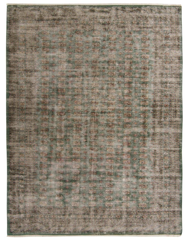 Detail image of 9' 1 x 11' 10 Hand Knotted Ultra Vintage Persian Wool Rug