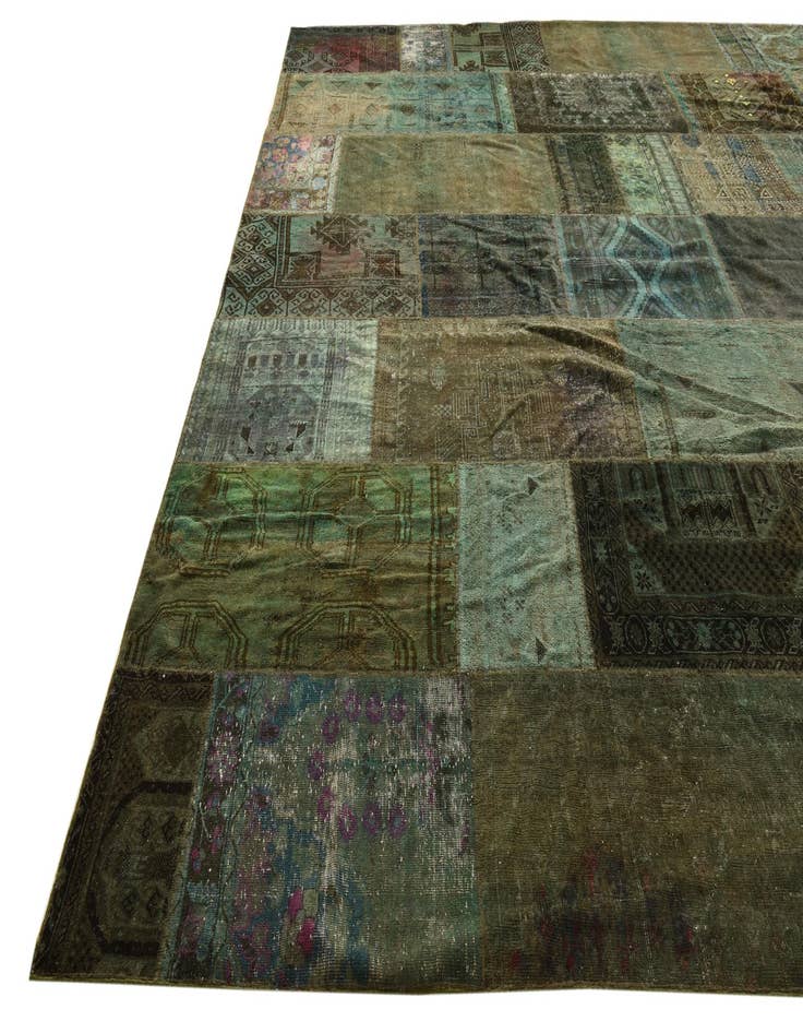 Detail image of 11' 8 x 18' 3 Hand Knotted Ultra Vintage Persian Wool Rug