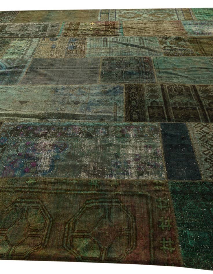 Detail image of 11' 8 x 18' 3 Hand Knotted Ultra Vintage Persian Wool Rug