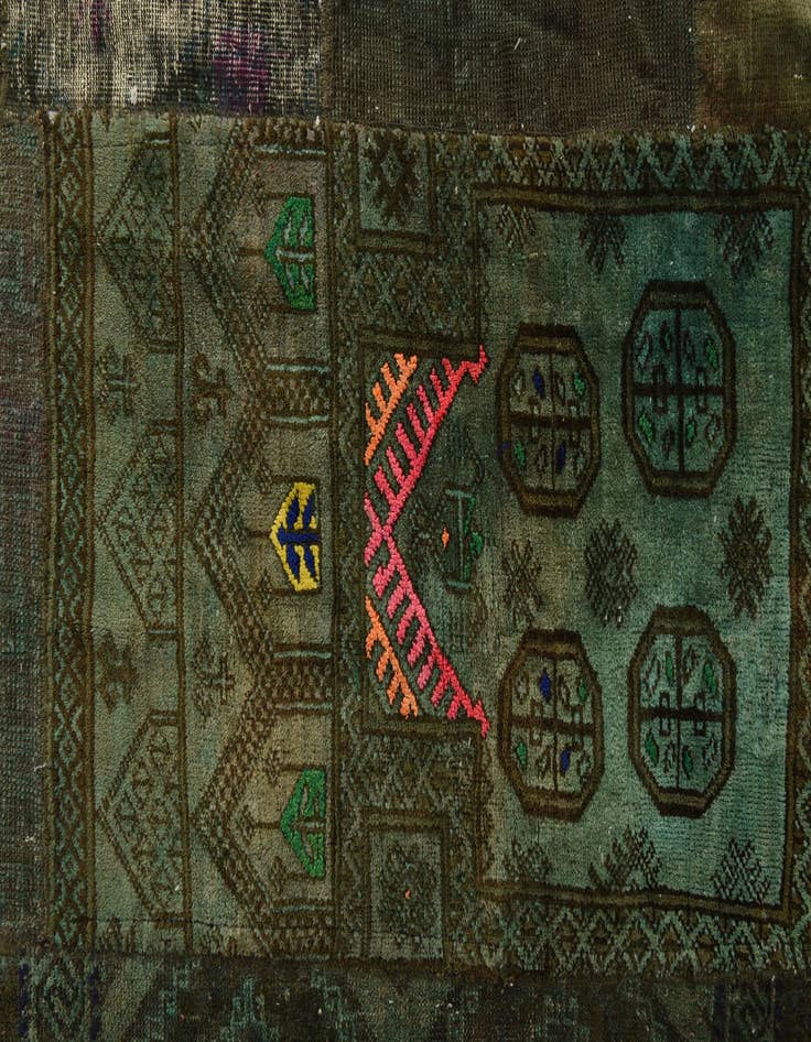 Detail image of 11' 8 x 18' 3 Hand Knotted Ultra Vintage Persian Wool Rug