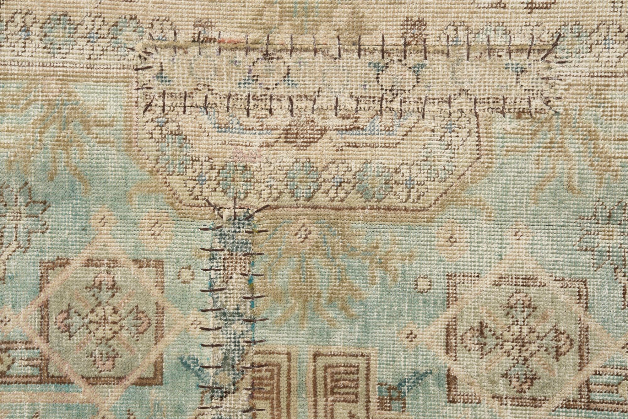 295cm x 385cm Hand Knotted Ultra Vintage Persian Wool Rug