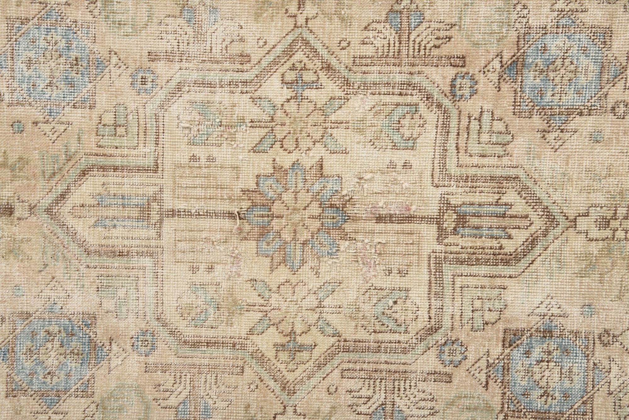 295cm x 385cm Hand Knotted Ultra Vintage Persian Wool Rug