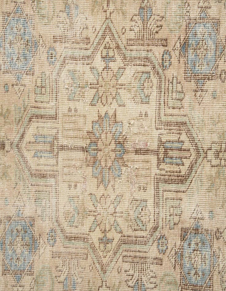 Detail image of 9' 8 x 12' 8  Hand Knotted Ultra Vintage Persian Wool Rug