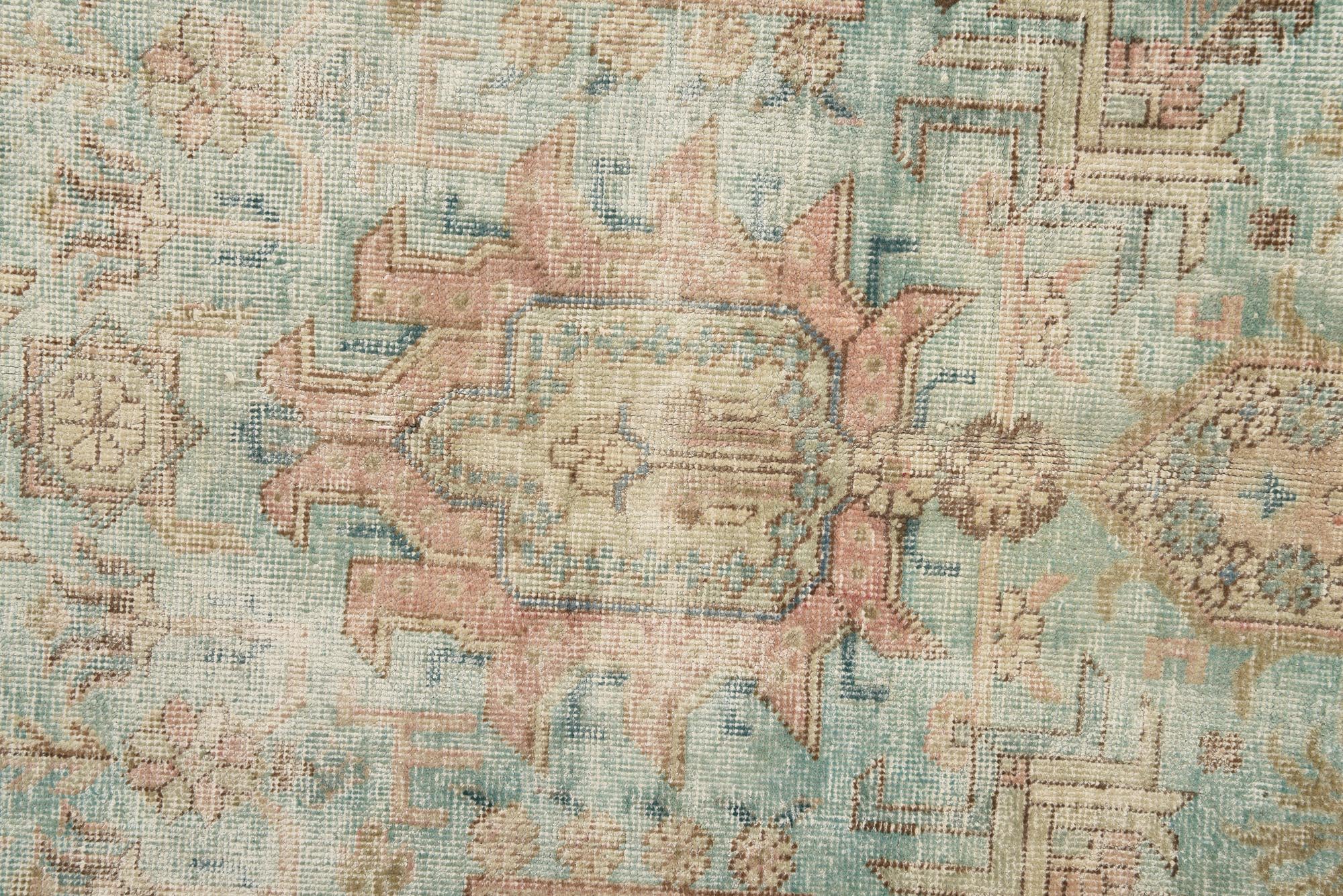 295cm x 385cm Hand Knotted Ultra Vintage Persian Wool Rug