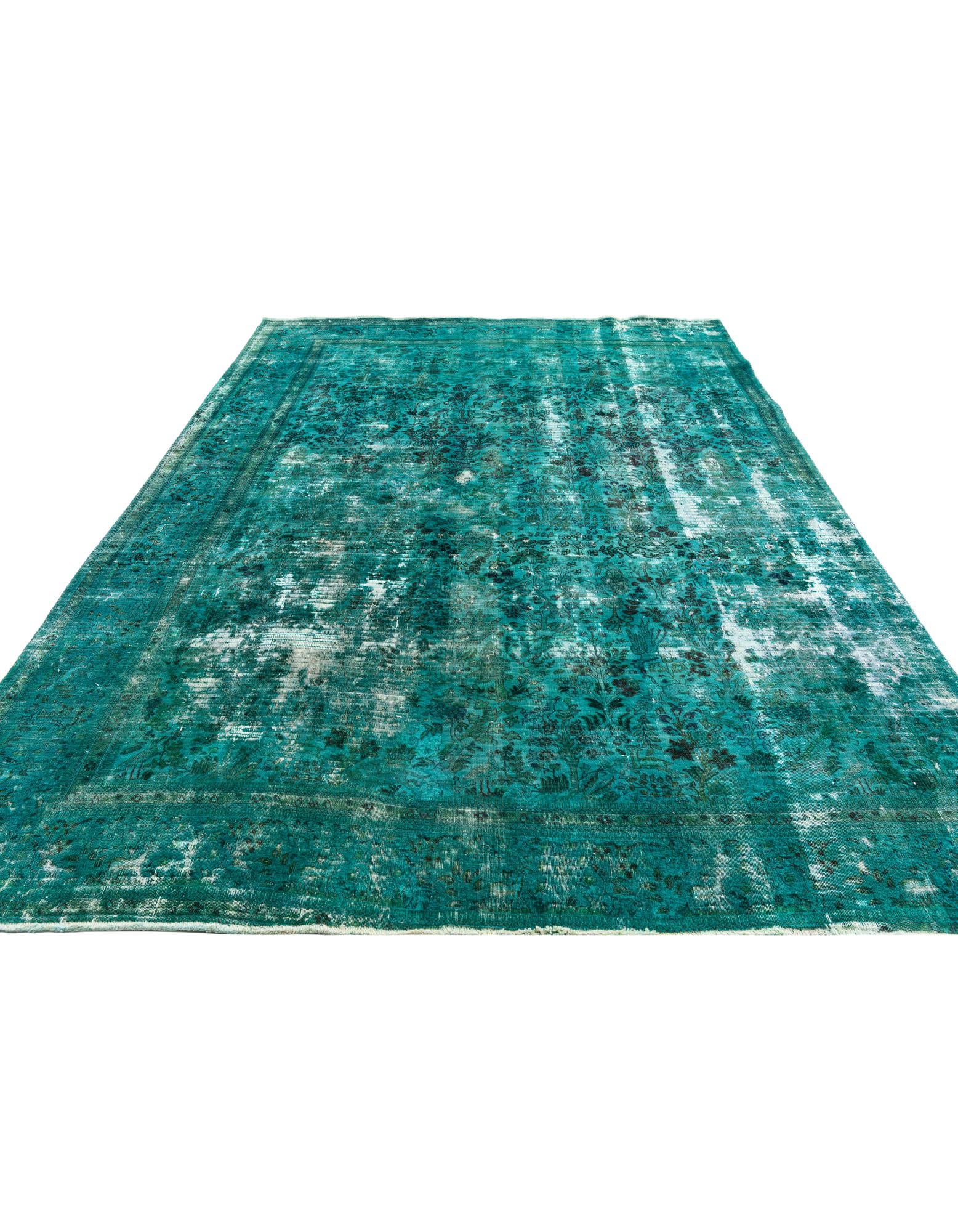 8' 10 x 12' 4 Hand Knotted Ultra Vintage Persian Wool Rug