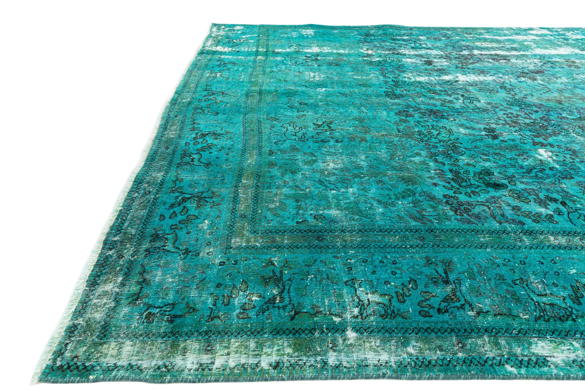 8' 10 x 12' 4 Hand Knotted Ultra Vintage Persian Wool Rug