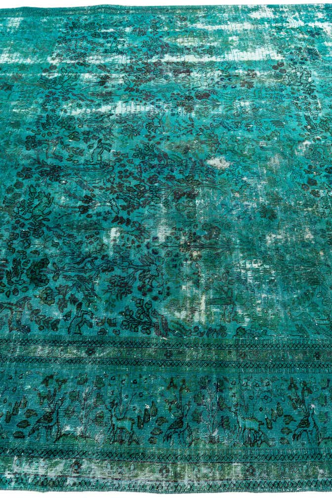 8' 10 x 12' 4 Hand Knotted Ultra Vintage Persian Wool Rug