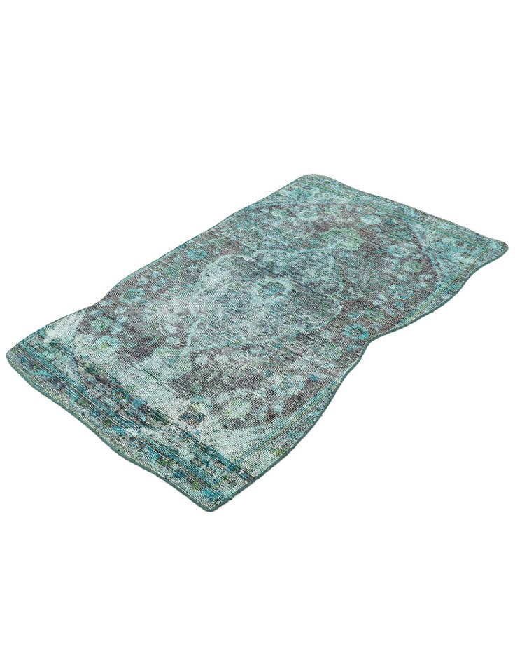 Detail image of 2' 10 x 4' 9  Hand Knotted Ultra Vintage Persian Wool Rug