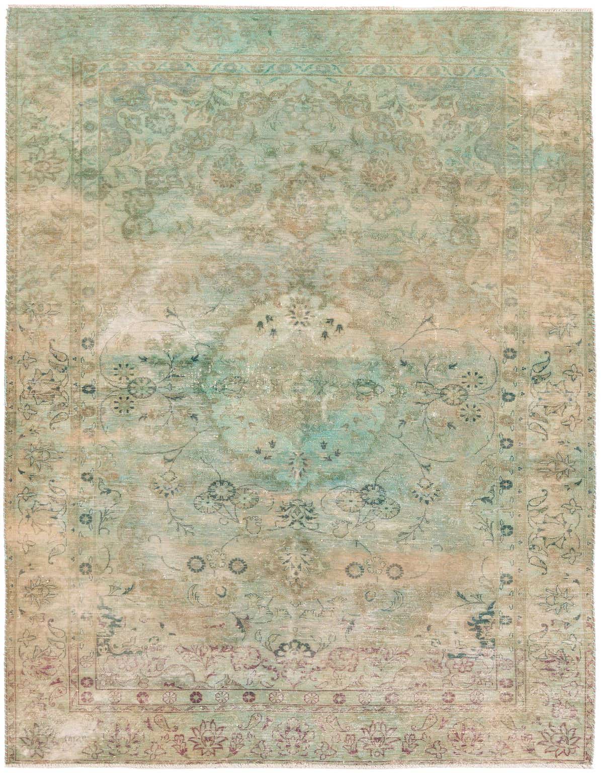 Primary image 4' 6 x 7' 8  Hand Knotted Ultra Vintage Persian Wool Rug