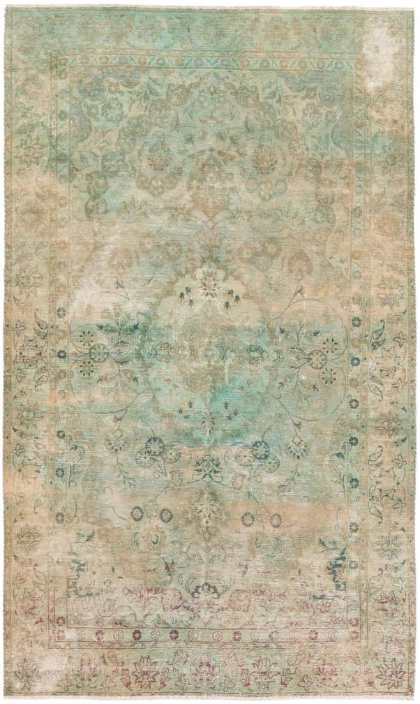 4' 6 x 7' 8 Hand Knotted Ultra Vintage Persian Wool Rug