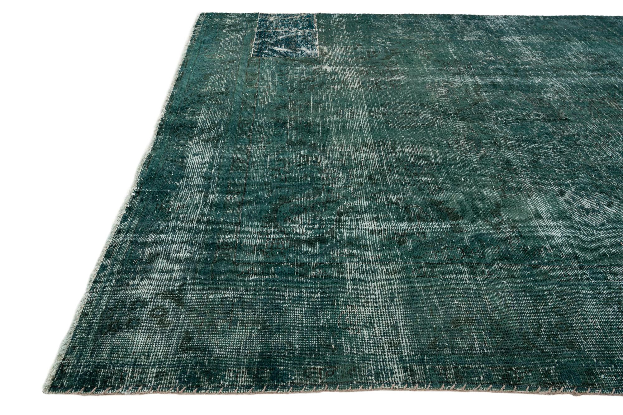 6' 6 x 9' 2 Hand Knotted Ultra Vintage Persian Wool Rug