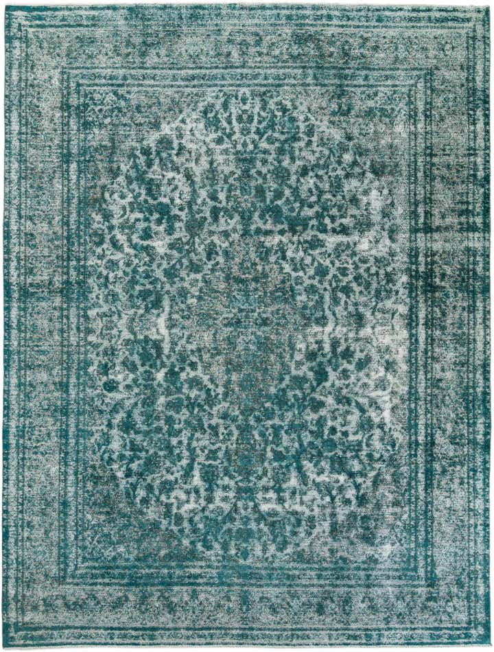 9' 5 x 12' 4 Hand Knotted Ultra Vintage Persian Wool Rug