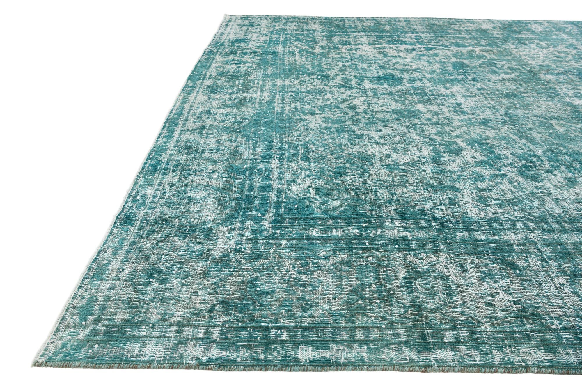 9' 1 x 13' 3 Hand Knotted Ultra Vintage Persian Wool Rug