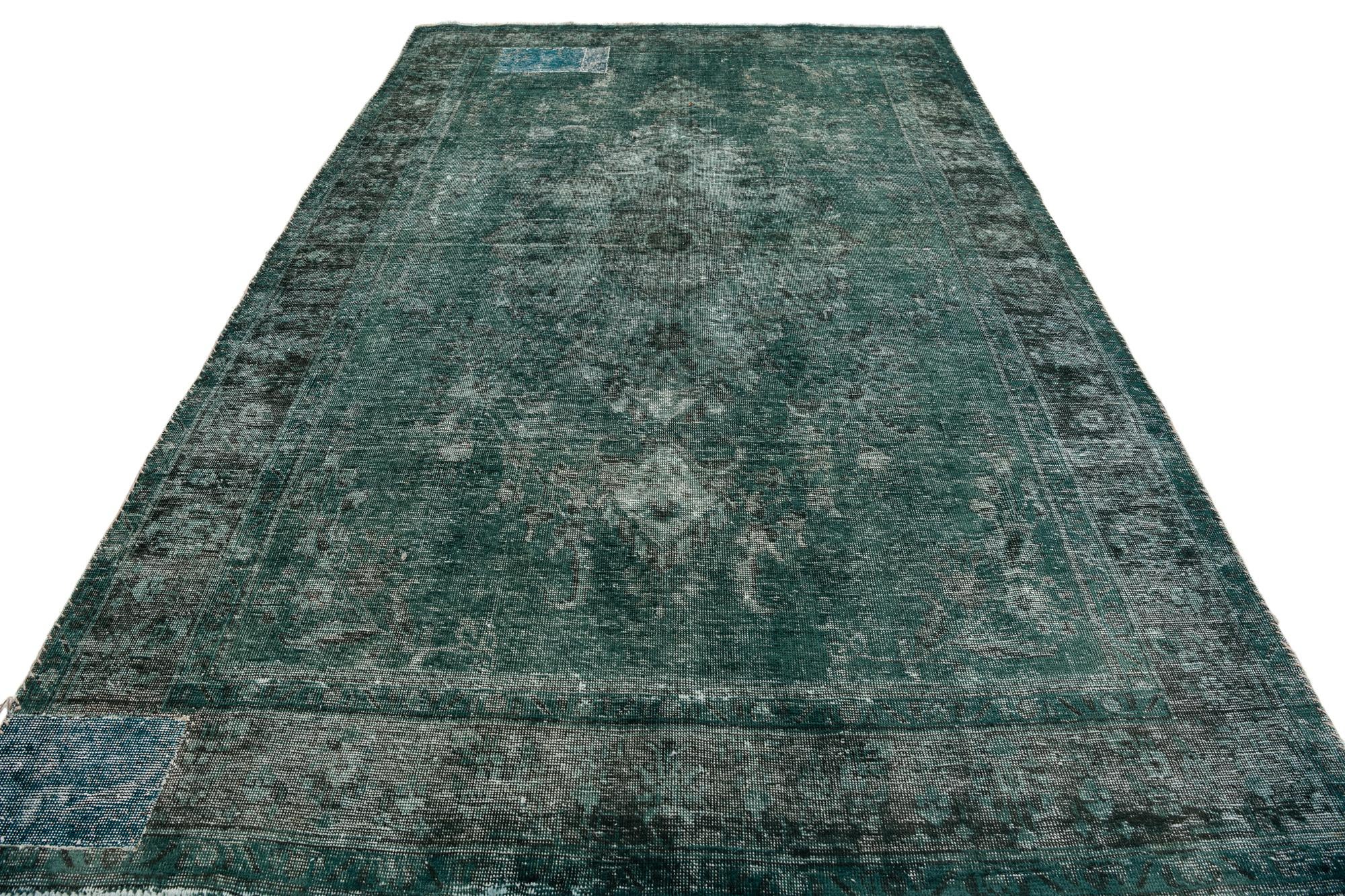 195cm x 300cm Hand Knotted Ultra Vintage Persian Wool Rug
