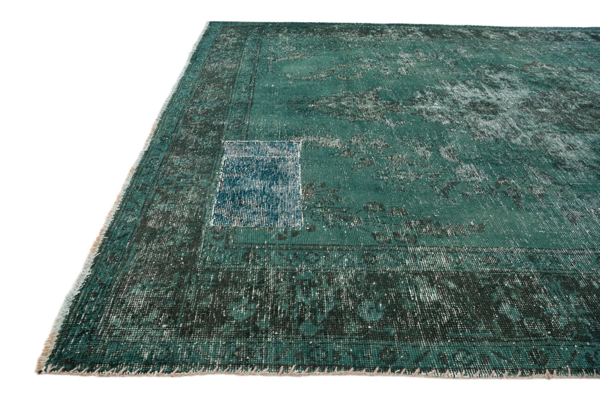 195cm x 300cm Hand Knotted Ultra Vintage Persian Wool Rug