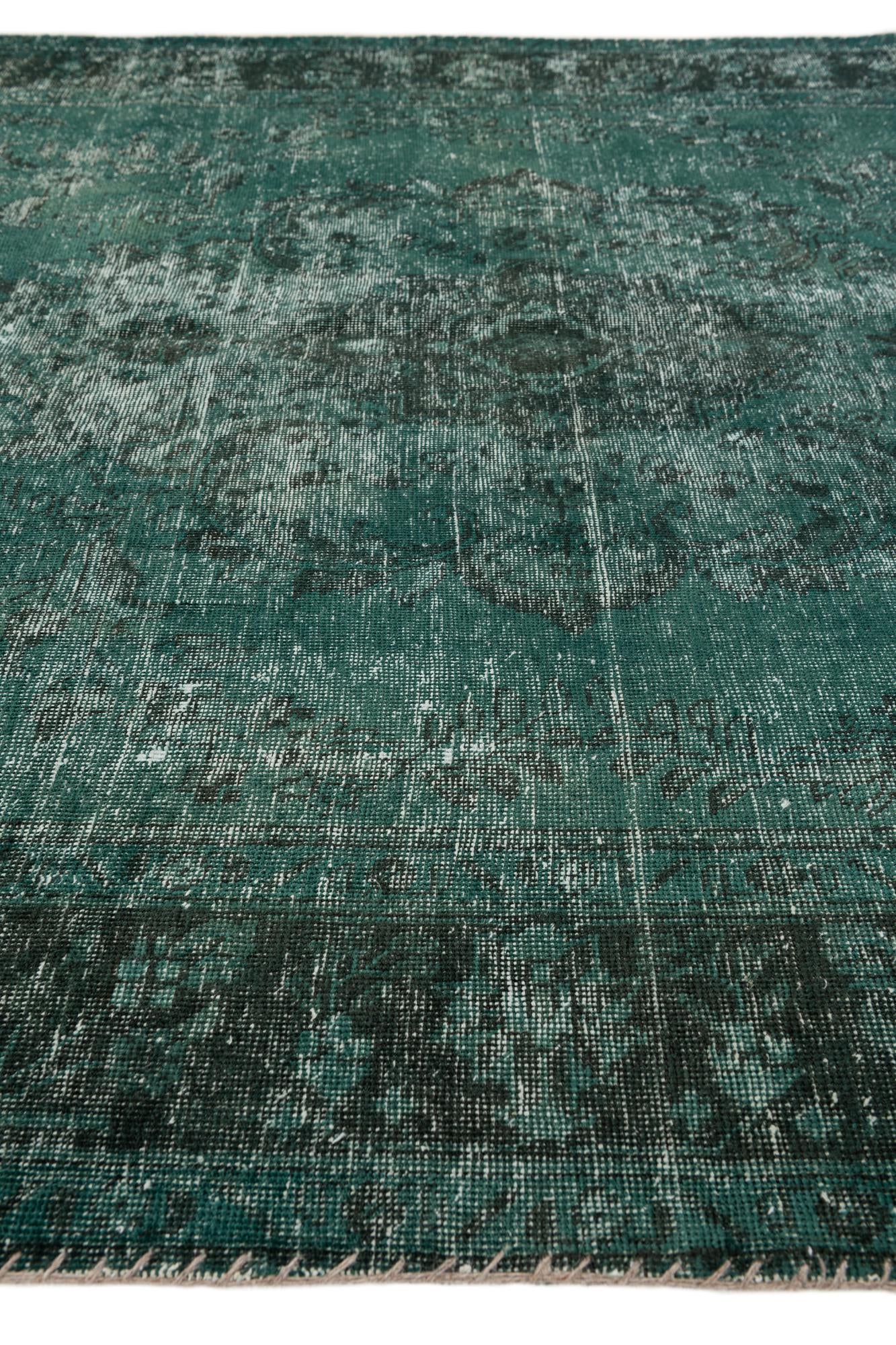 195cm x 300cm Hand Knotted Ultra Vintage Persian Wool Rug