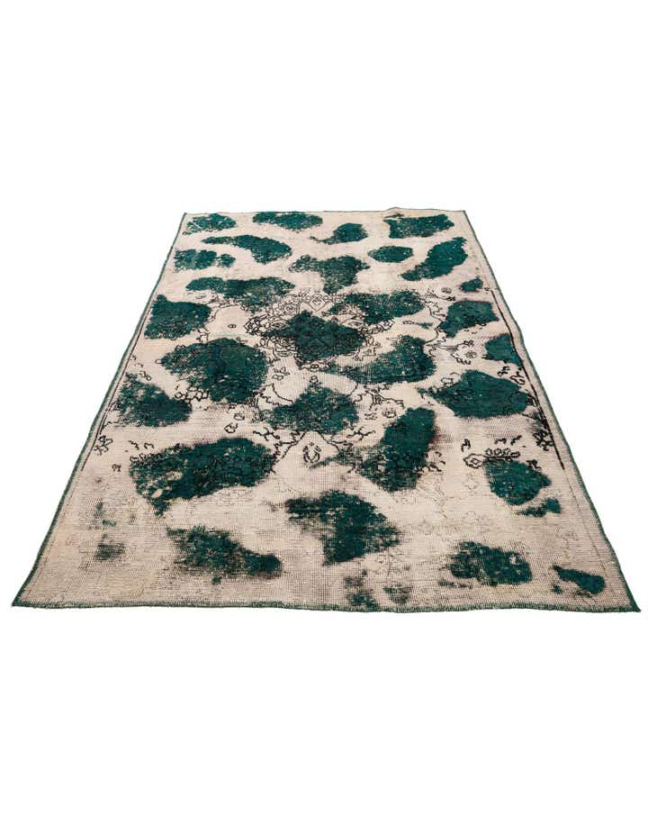 4' 8 x 6' 10 Hand Knotted Ultra Vintage Persian Wool Rug