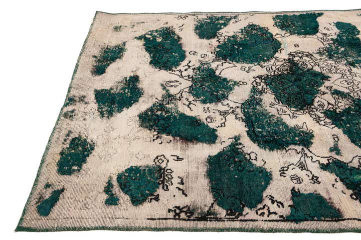 4' 8 x 6' 10 Hand Knotted Ultra Vintage Persian Wool Rug