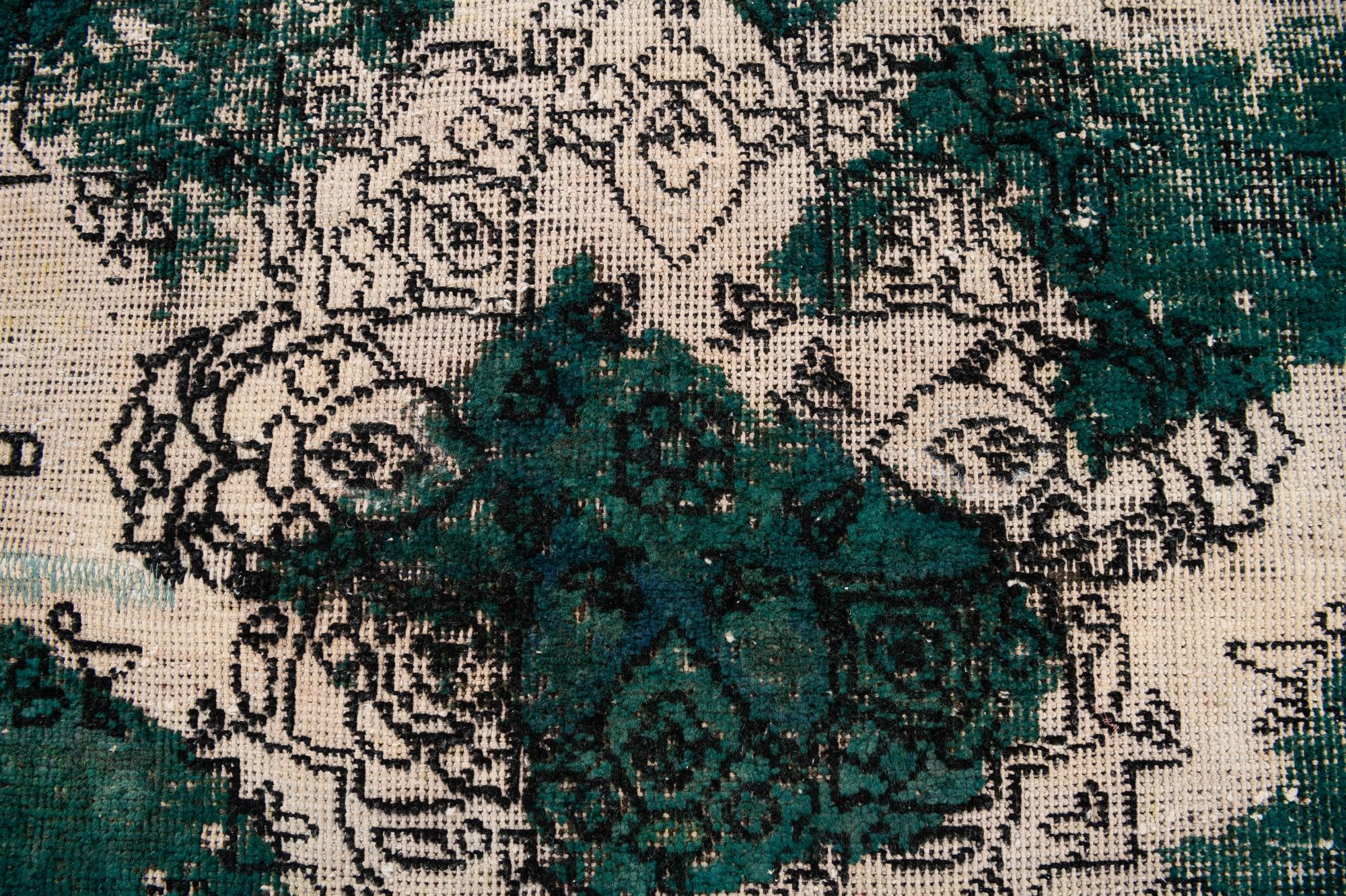 4' 8 x 6' 10 Hand Knotted Ultra Vintage Persian Wool Rug