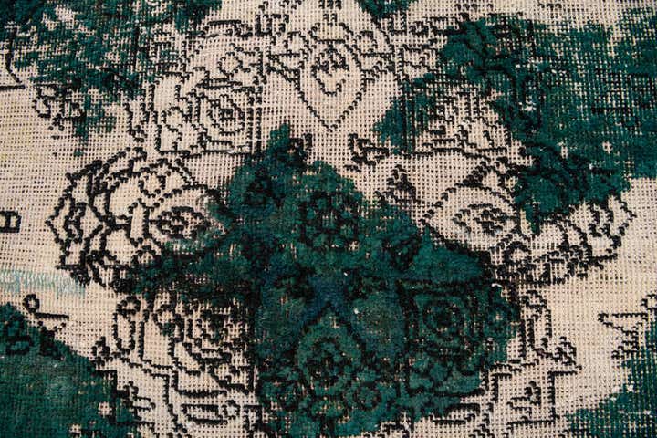 4' 8 x 6' 10 Hand Knotted Ultra Vintage Persian Wool Rug