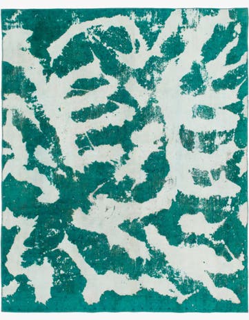 7' 5 x 9' 3 Hand Knotted Ultra Vintage Persian Wool Rug