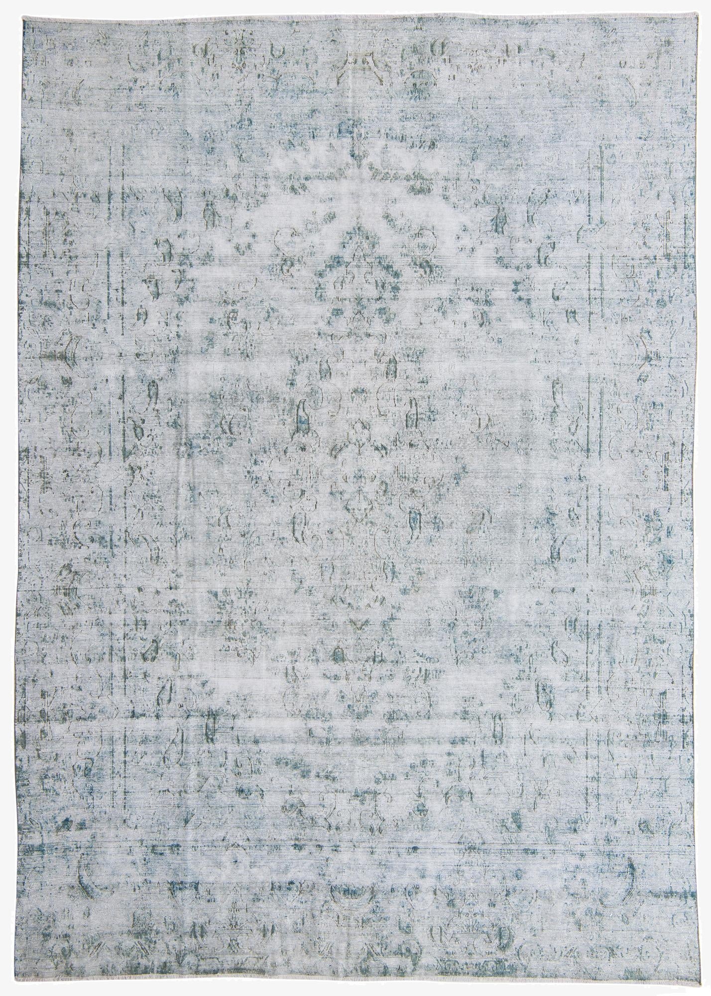 9' 5 x 13' 4  Hand Knotted Ultra Vintage Persian Wool Rug