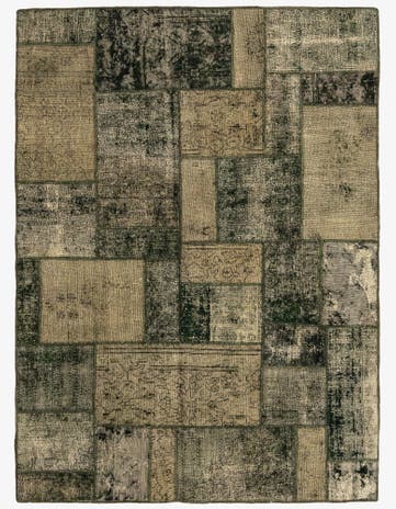 5' x 6' 9 Hand Knotted Ultra Vintage Persian Wool Rug