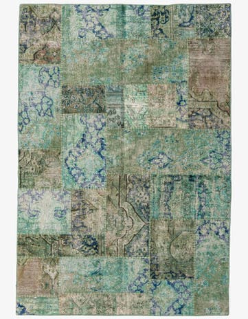 5' 6 x 8' Hand Knotted Ultra Vintage Persian Wool Rug