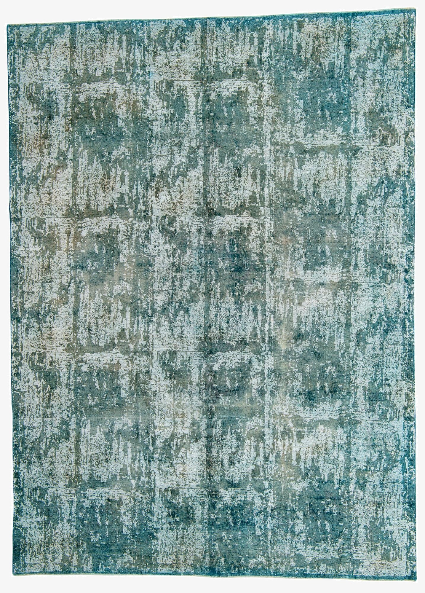 9' x 12' 3  Hand Knotted Ultra Vintage Persian Wool Rug