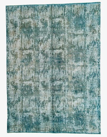 9' x 12' 3 Hand Knotted Ultra Vintage Persian Wool Rug