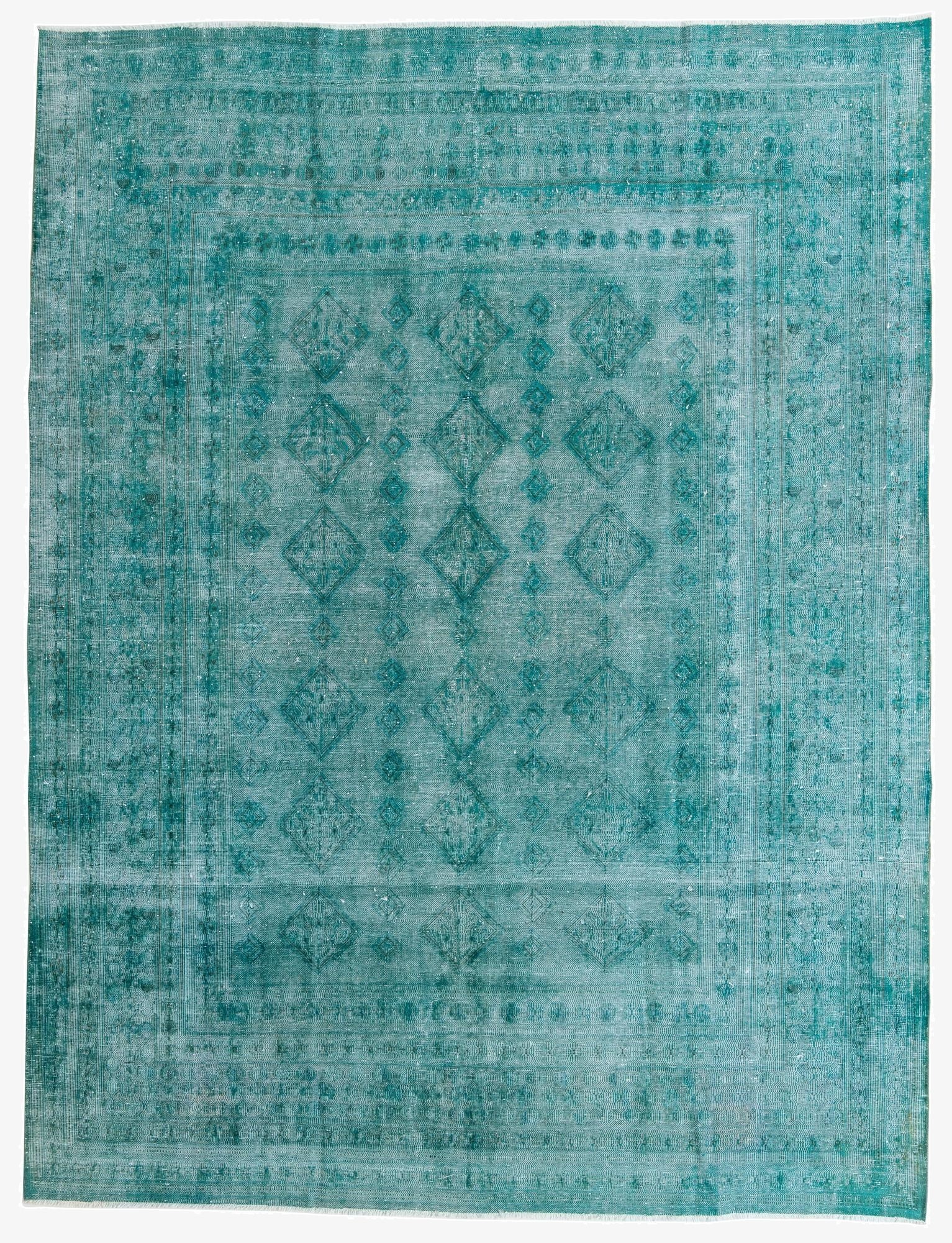 9' 5 x 12' 4  Hand Knotted Ultra Vintage Persian Wool Rug