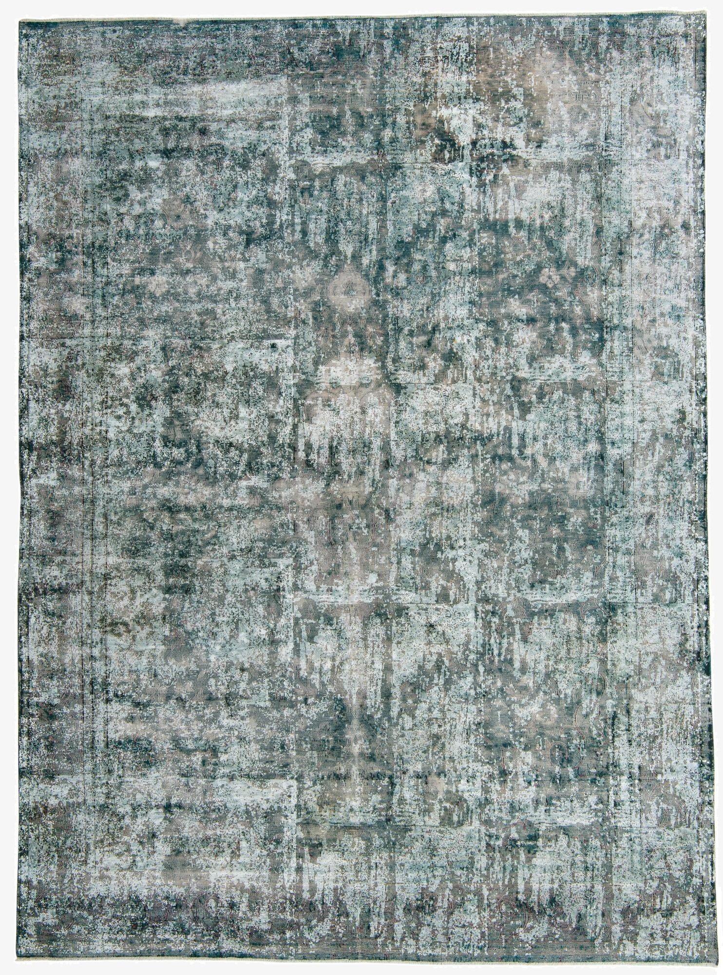 9' 5 x 12' 10  Hand Knotted Ultra Vintage Persian Wool Rug
